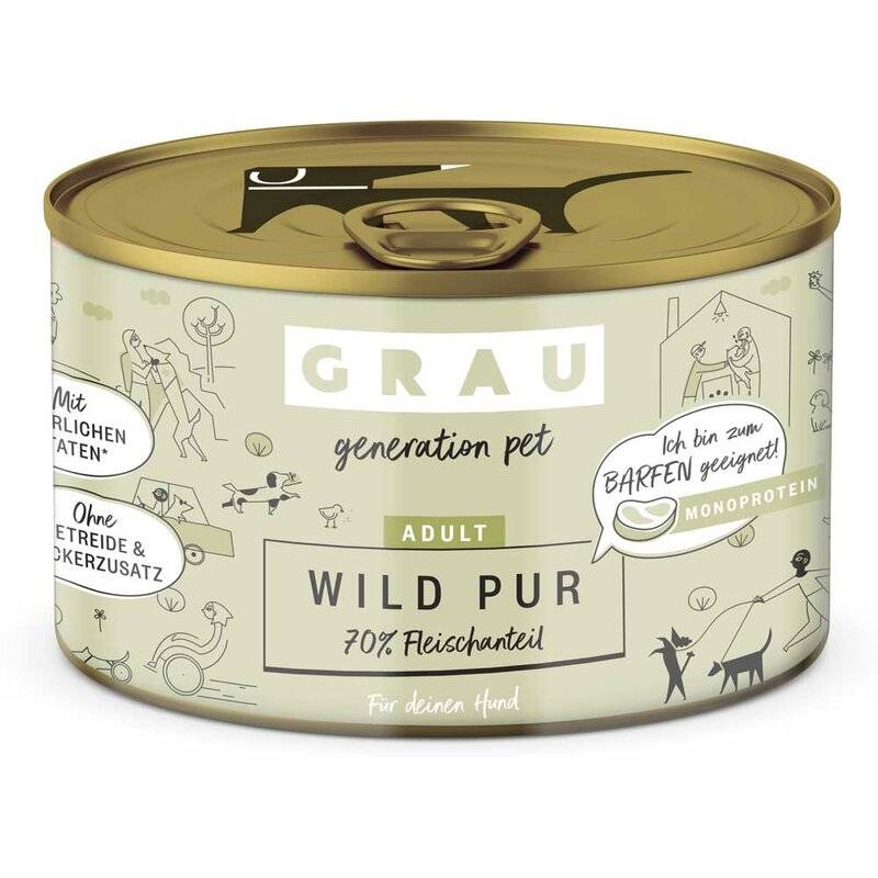 Grau Adult Wild Pur 200 g (10,95 € pro 1 kg) von Grau