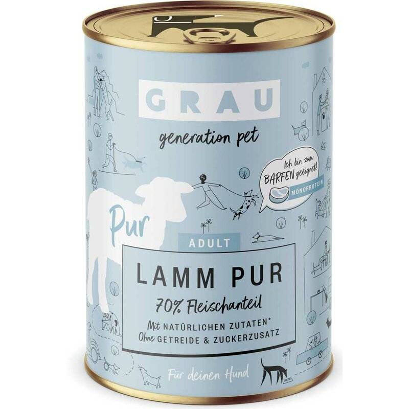 Grau Adult Lamm Pur 400 g (8,47 € pro 1 kg) von Grau