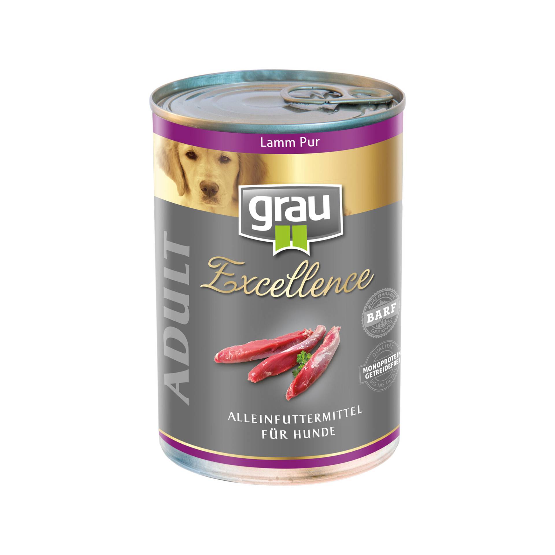 Grau Excellence Adult - Lamm - Pur - Dose - 6 x 400 g von Grau