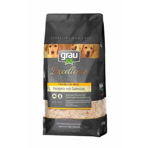 GRAU – das Original – Reismix mit Gemüse für Hunde - Exc SDC Premium Mix Reismix, 1er Pack (1 x 10 kg), Ergänzungsfuttermittel für Hunde von Grau