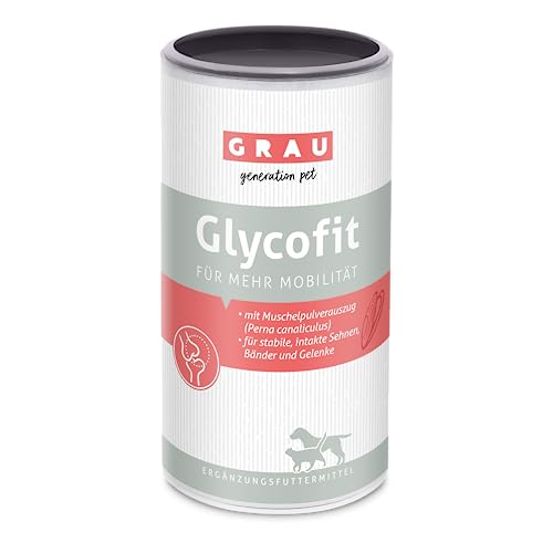 GRAU - das Original - Glycofit, für einen stabilen Bewegungsapparat und mehr Mobilität, 1er Pack (1 x 500 g), Ergänzungsfuttermittel für Hunde von Grau