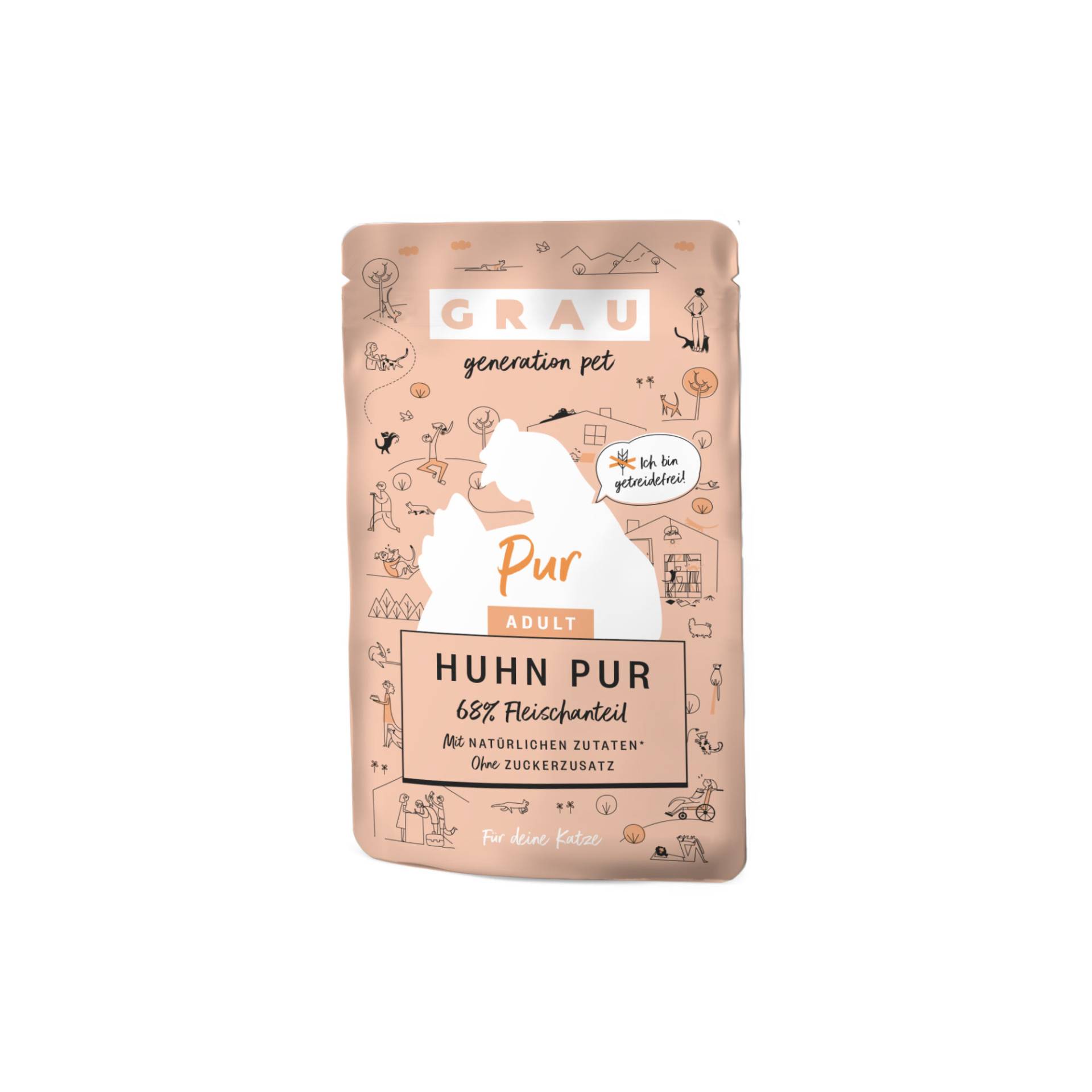 Grau Huhn Pur Pouch - 16 x 125 g Grau Huhn Pur Pouch - 16 x 125 g von Grau