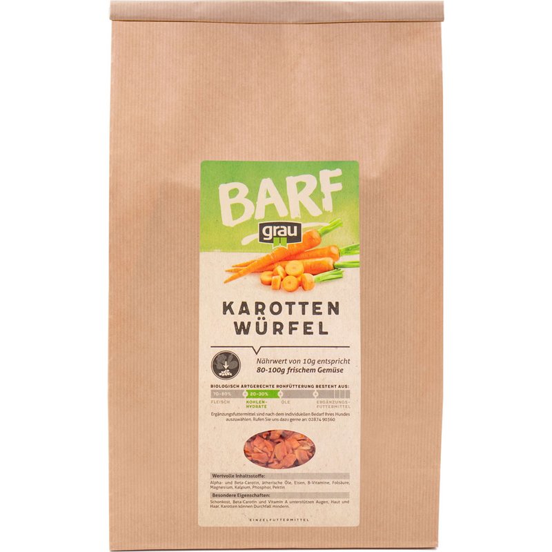 Grau Karotten-Würfel 1,2 kg (9,12 € pro 1 kg) von Grau