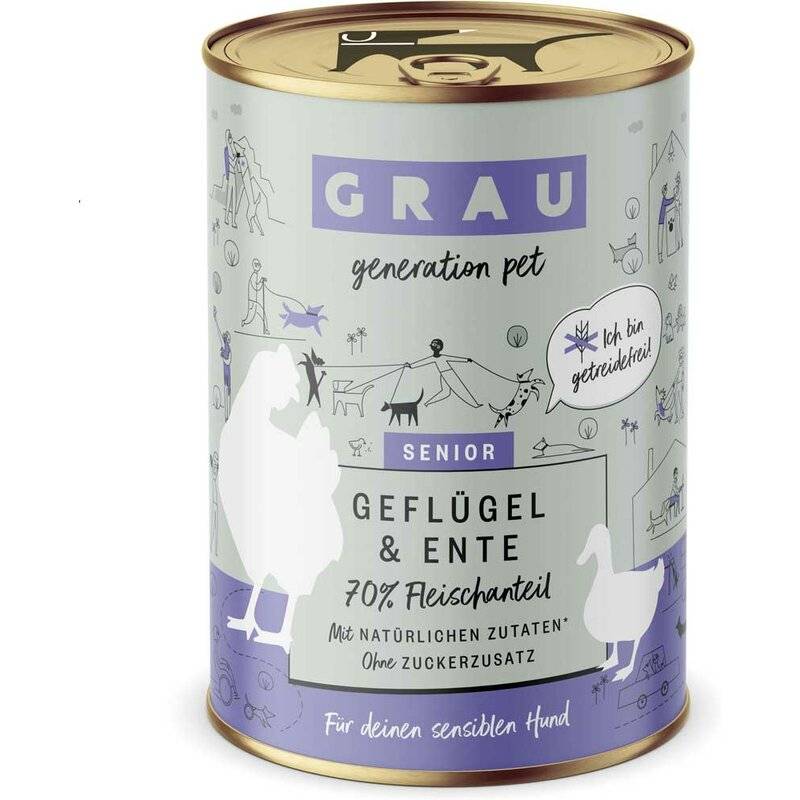 Grau Hund Gefl�gel & Ente (Senior) 400 g (6,98 € pro 1 kg) von Grau