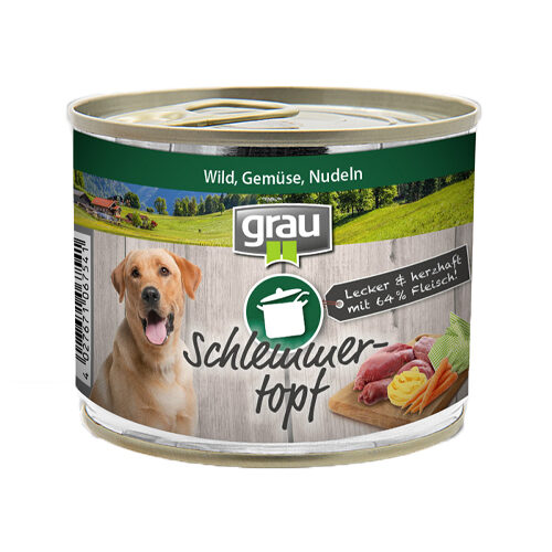 Grau Schlemmertopf - Wild, Gemüse & Nudeln - 6 x 200 g von Grau