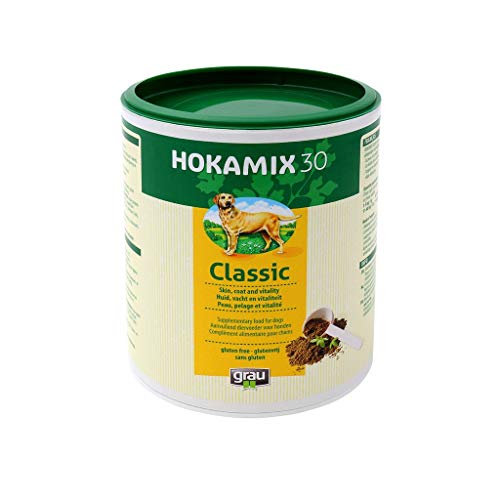 GRAU - das Original - HOKAMIX30 Classic Pulver, Alleskönner-Kräutermischung für Hunde, 30 wichtige Kräuter zur Vorsorge, 1er Pack (1 x 400 g), Ergänzungsfuttermittel für Hunde von Grau