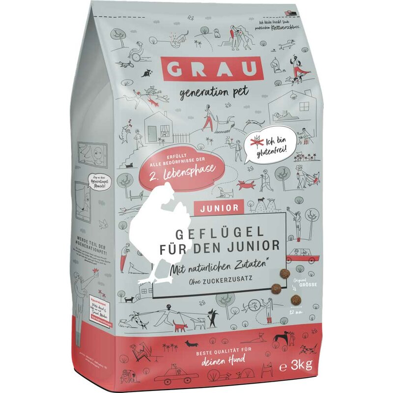 Grau Junior Gefl�gel 3 kg (7,32 € pro 1 kg) von Grau