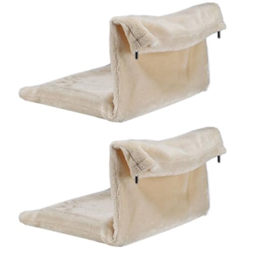 Gravidus 2er Set Hängematte für Katzen zum Einhängen am Heizkörper, mit weicher Plüsch-Oberfläche für Komfort und Wärme, 2 Stück im Lieferumfang, Maße ca. 46 x 31 x 24,5 cm, perfekt für den Winter. Gravidus 2er Set Hängematte für Katzen zum Einhängen am Heizkörper, mit weicher Plüsch-Oberfläche für Komfort und Wärme, 2 Stück im Lieferumfang, Maße ca. 46 x 31 x 24,5 cm, perfekt für den Winter. von Gravidus