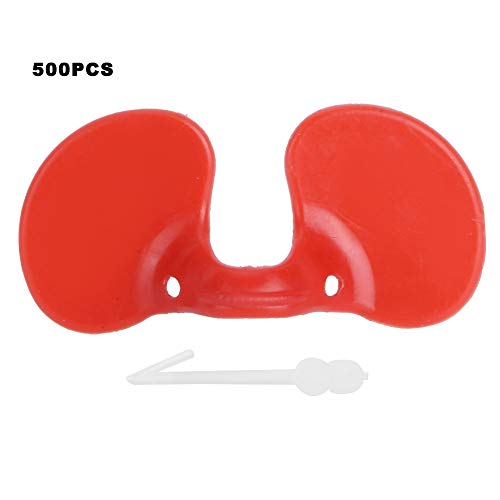 Grcfumo 500 Pcs Chicken Eye Glasses, Red Chicken Blinders, Pheasant Poultry Blinders, Eye Glasses Chicken Blinders, Chicken Farm Equipment for Farm von Grcfumo