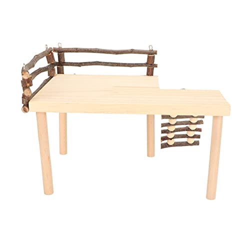 Grcfumo Hölzernes Hamster-Kletterspielzeug, Hamster-Kletterplattform, Hamster-Spielspielzeug für Haustiere, Ratten-Meerschweinchen-Spielzeug von Grcfumo
