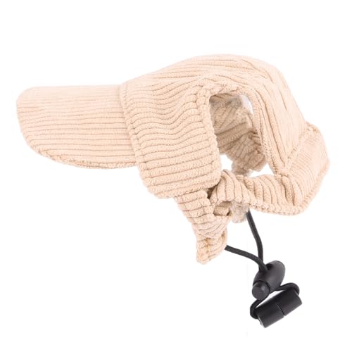 Sommer Haustiersonne Hut, leichte Hundekatze Baseballhüte mit großen Ohrlöchern, Verstellbarer Cord -Freizeithut für Hunde Katzen Katzen (Xs) von Grcfumo
