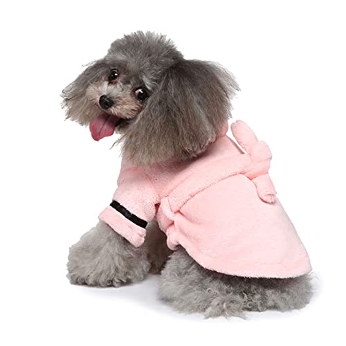Greabuy Hunde-Bademantel, Badetuch, Kleidung, atmungsaktiv, leicht zu tragen, schnell trocknend, für kleine und große Hunde Greabuy Hunde-Bademantel, Badetuch, Kleidung, atmungsaktiv, leicht zu tragen, schnell trocknend, für kleine und große Hunde von Greabuy