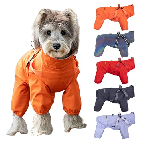 Greabuy Hunde-Regenmantel, geeignet für große und kleine Hunde, winddicht und wasserdicht, Welpen Greabuy Hunde-Regenmantel, geeignet für große und kleine Hunde, winddicht und wasserdicht, Welpen von Greabuy