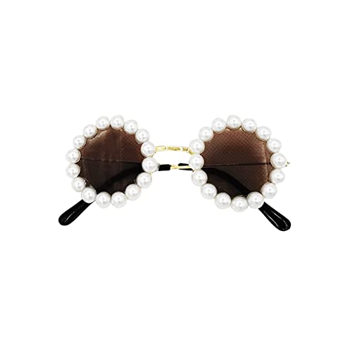 Greabuy Hunde Sonnenbrille Kleine Rassen Hundebrille – UV Schutz Augenschutz Winddicht Beschlagfrei Haustier Brille Für Kleine Hunde Katze Kunststoff Haustier Sonnenbrille Welpen Sonnenbrille von Greabuy
