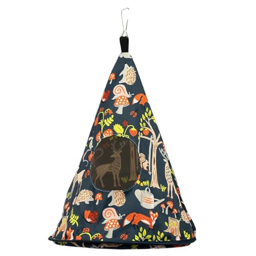 Greabuy Papageiennest Sommer Hängematte Happy Snuggling Hanging Tent Warm House Small Animal Hideouts For Small Birds Bird Warm Nest Hammock For Cage Papageien Snuggling Small Animal Bed House von Greabuy