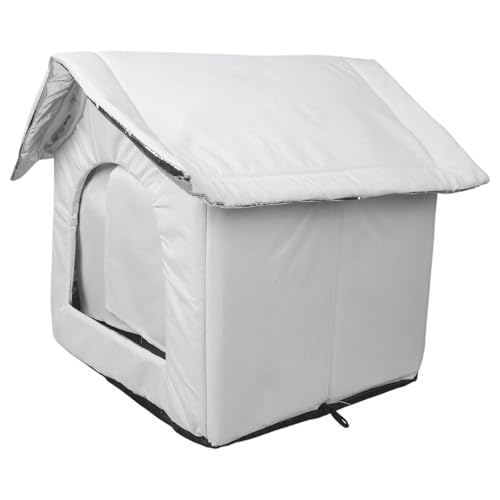 Greabuy Warmth Katzenhaus Wasserdicht und Kältenest für Katzen, ideal für den Außenbereich, Garten, Hof, Terrassen, Unterschlupf von Greabuy