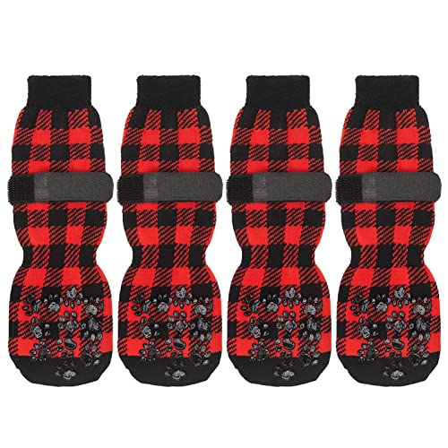 Greatideal Anti Slip Dog Socks - Toe Grips for Dogs, Dog Booties for Medium Dogs, Dog Paw Protector for Indoor Hardwood Floors Prevent Licking Scratching von Greatideal
