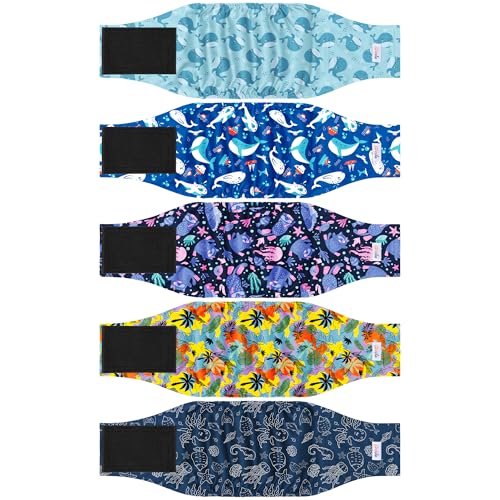 Wiederverwendbare Premium-Bauchbänder für Hunde, hochabsorbierende Hundewindeln für Rüden, Urinierwickel für Hunde bei Inkontinenz oder aufregbarem Wasserlassen, Hawaii, XL, 5 Stück Wiederverwendbare Premium-Bauchbänder für Hunde, hochabsorbierende Hundewindeln für Rüden, Urinierwickel für Hunde bei Inkontinenz oder aufregbarem Wasserlassen, Hawaii, XL, 5 Stück von Grecle