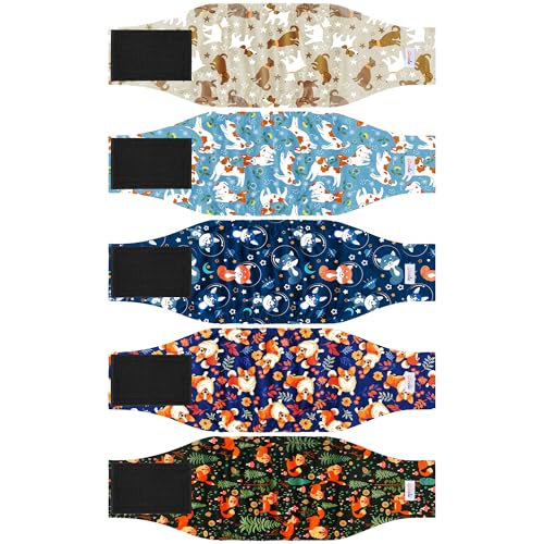 Wiederverwendbare Premium-Bauchbänder für männliche Hunde, hochabsorbierende Urinierwickel für Hunde bei Inkontinenz oder aufregbarem Wasserlassen, Größe XS, 5 Stück Wiederverwendbare Premium-Bauchbänder für männliche Hunde, hochabsorbierende Urinierwickel für Hunde bei Inkontinenz oder aufregbarem Wasserlassen, Größe XS, 5 Stück von Grecle