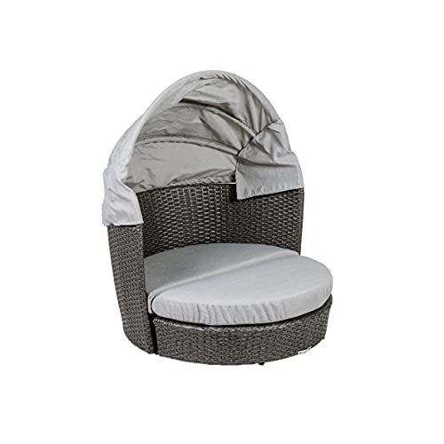 greemotion Pet Hundelounge mit Dach und Kissen, ca. 78 x 61/100 x 83 cm, grau von Greemotion