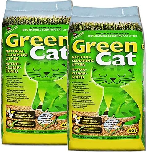 Green Cat Natur-Katzenklumpstreu 2X 40L (80L) von GreenCat