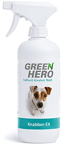 Green Hero Knabber-EX 500 ml Knabberstopp für Hund & Katze Anti Knabber & Ankauen von Möbeln Schuhen u.v.m. Bitterspray Anti Kau Spray Hund von Green Hero