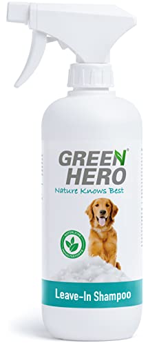 Green Hero Leave‑in Shampoo für Hunde 500 ml wie Trockenshampoo zur Reinigung ohne auswaschen natürliches Hundetrockenshampoo entfernt Schmutz Schnelltrocknend - Perfekt für die schnelle Reinigung Green Hero Leave‑in Shampoo für Hunde 500 ml wie Trockenshampoo zur Reinigung ohne auswaschen natürliches Hundetrockenshampoo entfernt Schmutz Schnelltrocknend - Perfekt für die schnelle Reinigung von Green Hero