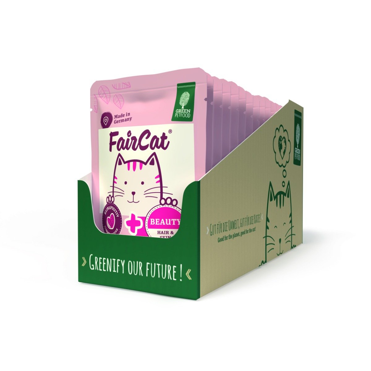 FairCat Beauty 16 x 85 g Green Petfood® von Green Petfood