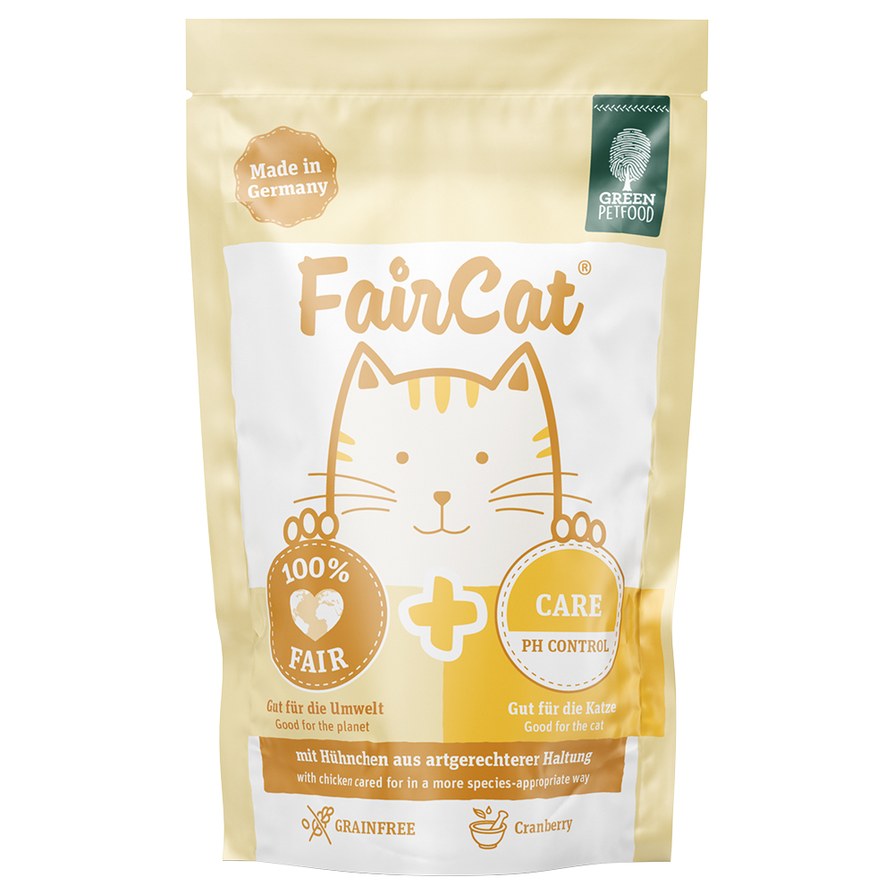 FairCat Nassfutterbeutel - Sparpaket: Care (16 x 85 g) von Green Petfood