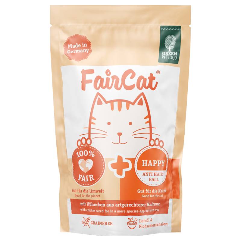 FairCat Nassfutterbeutel - Happy (8 x 85 g) von Green Petfood