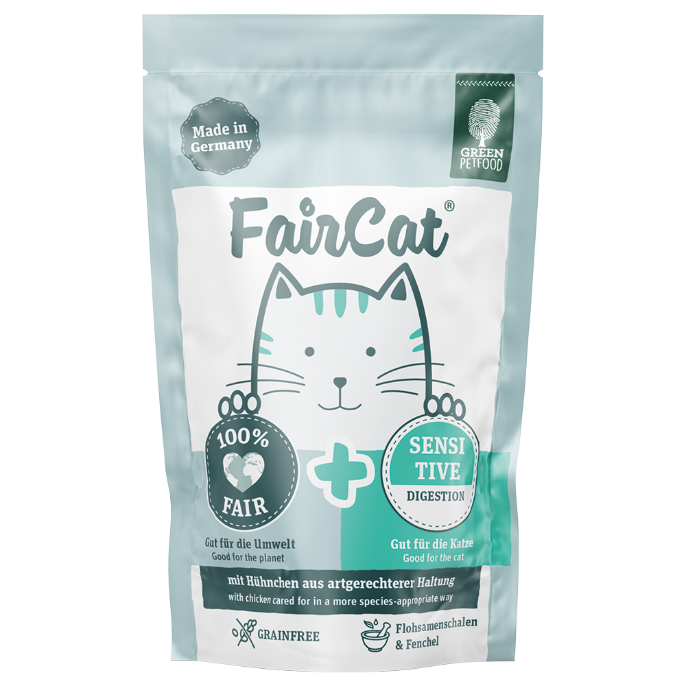 FairCat Nassfutterbeutel - Sensitive (8 x 85 g) von Green Petfood