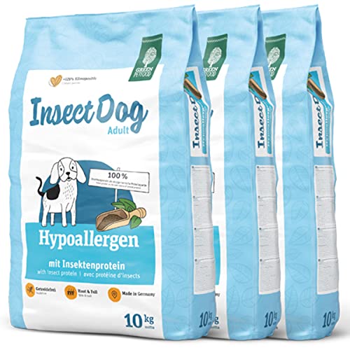 Green Petfood 3 x 10 kg InsectDog hypoallergen Adult Trockenfutter Sparpaket von Green Petfood