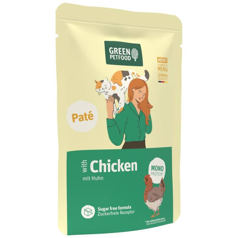 Green Petfood Adult Paté 8 x 85 g - Huhn - Mono Protein Green Petfood Adult Paté 8 x 85 g - Huhn - Mono Protein von Green Petfood