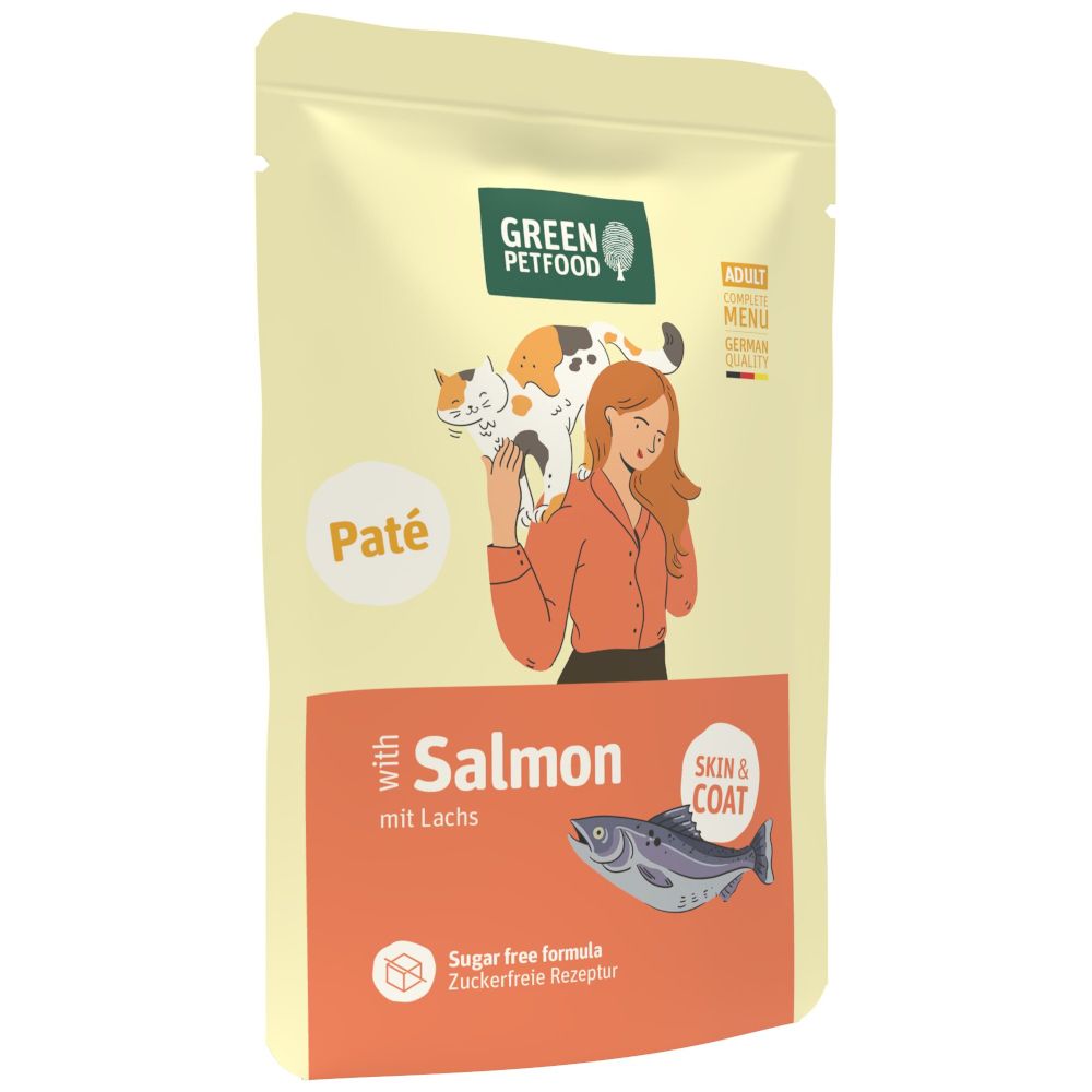 Green Petfood Adult Paté 8 x 85 g - Lachs - Skin & Coat Green Petfood Adult Paté 8 x 85 g - Lachs - Skin & Coat von Green Petfood