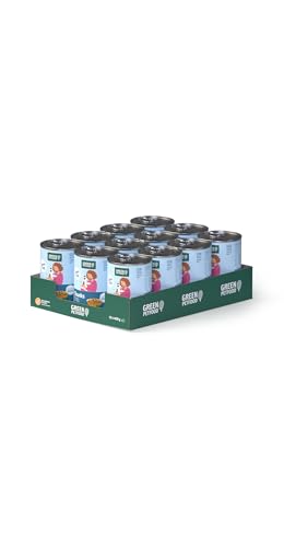 Green Petfood Chunks mit Insekten (12 x 400 g) | Adult | Premium Nassfutter in cremiger Soße für ausgewachsene Hunde auf Insekten- & Sojabasis | getreidefrei | für gesunde Haut & Fell | 12er Pack von Green Petfood