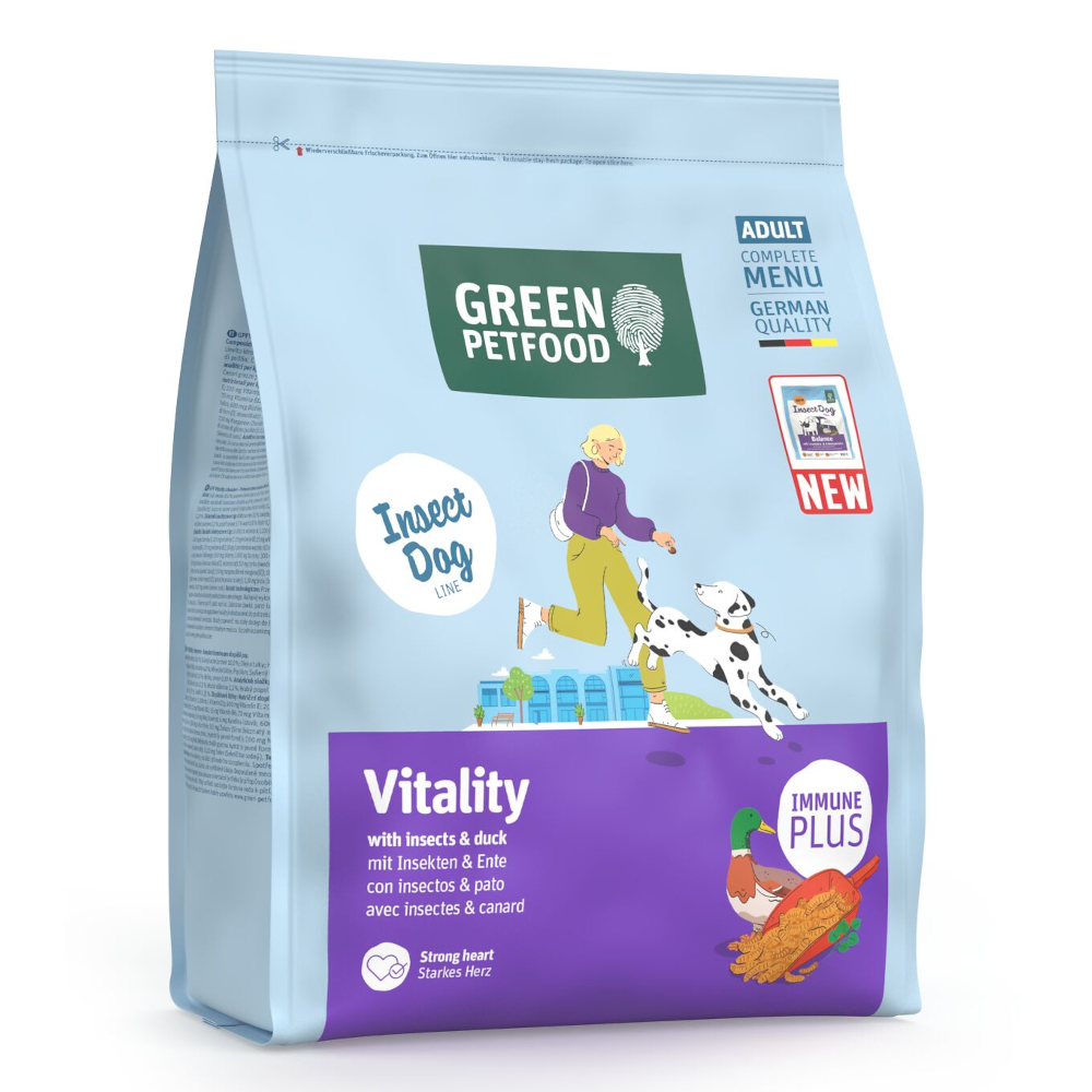 Green Petfood Dog Vitality mit Insekten - 900 g von Green Petfood