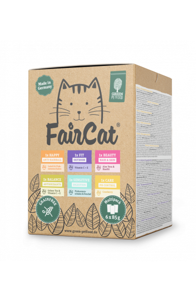FairCat Multipack 6 x 85 g Green Petfood® von Green Petfood