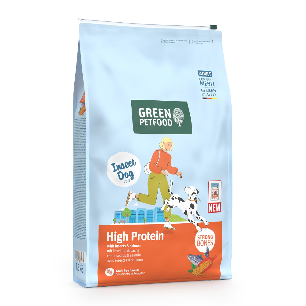 Green Petfood InsectDog High Protein mit Insekten & Lachs - 7,5 kg Green Petfood InsectDog High Protein mit Insekten & Lachs - 7,5 kg von Green Petfood