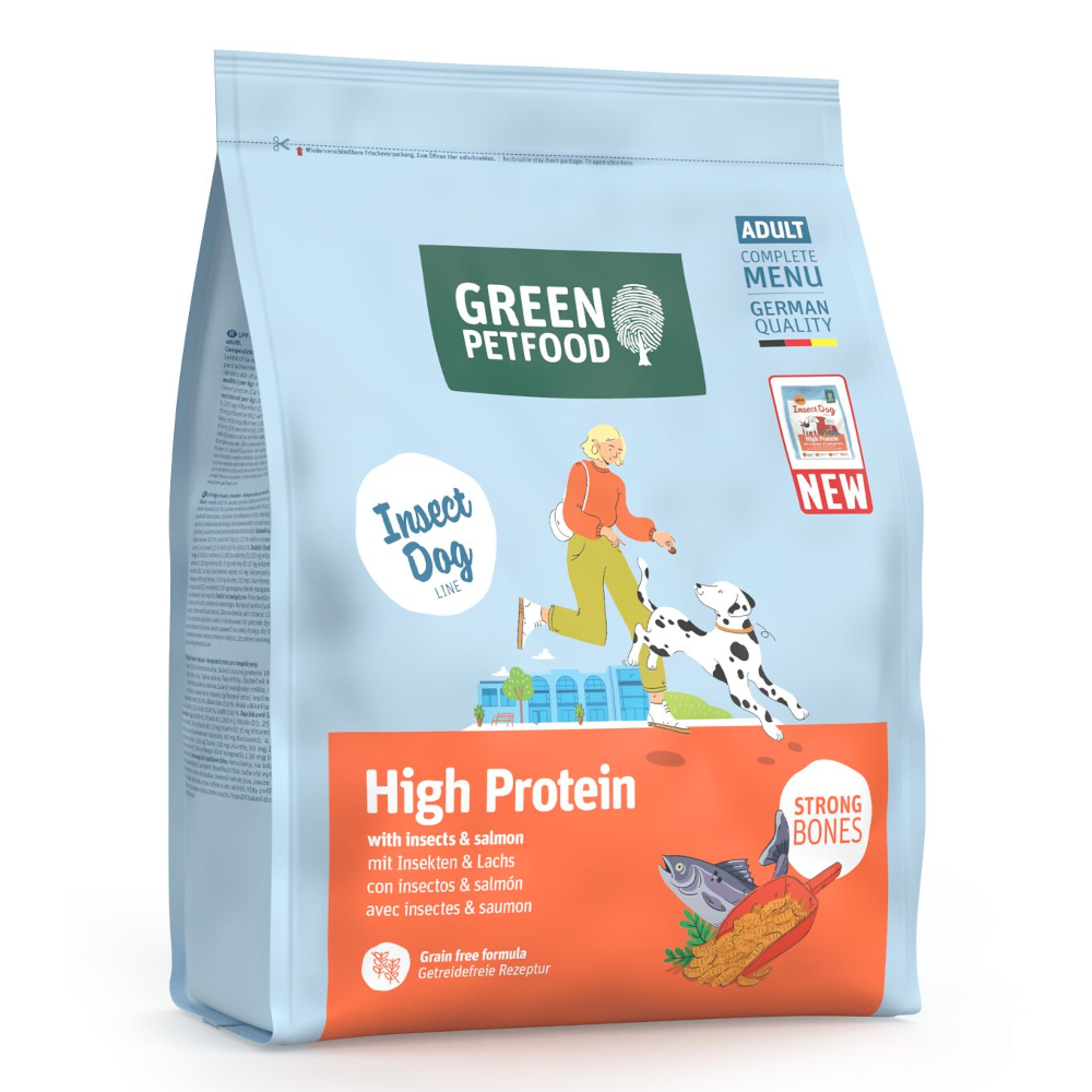Green Petfood InsectDog High Protein mit Insekten & Lachs - 900 g von Green Petfood