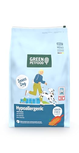 Green Petfood InsectDog Hypoallergen mit Insekten (1 x 10 kg) | Adult | Premium Trockenfutter für ausgewachsene allergische Hunde | getreidefrei | nachhaliges Hundefutter | German Quality | 1er Pack von Green Petfood