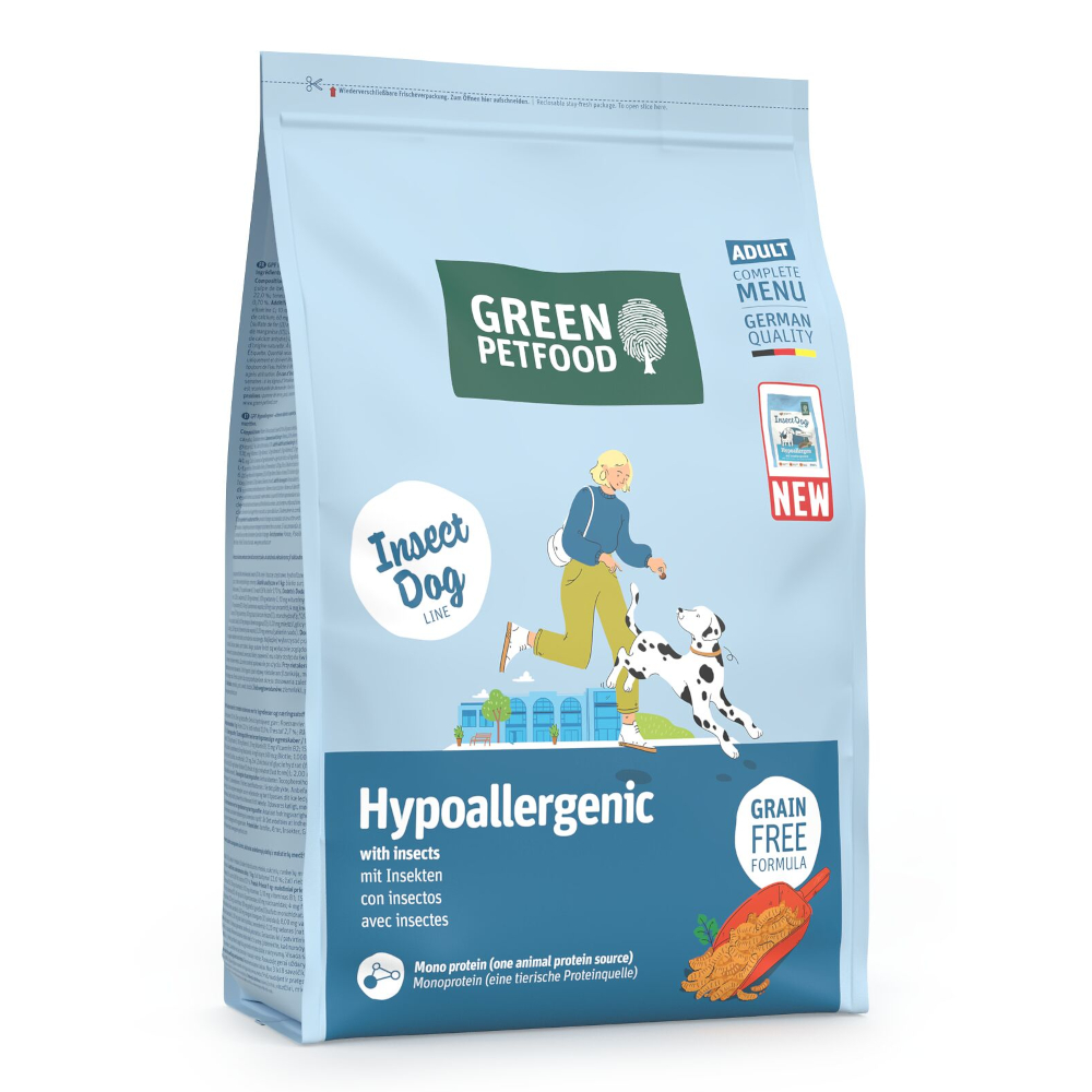 Green Petfood InsectDog Hypoallergenic mit Insekten - 3 kg von Green Petfood