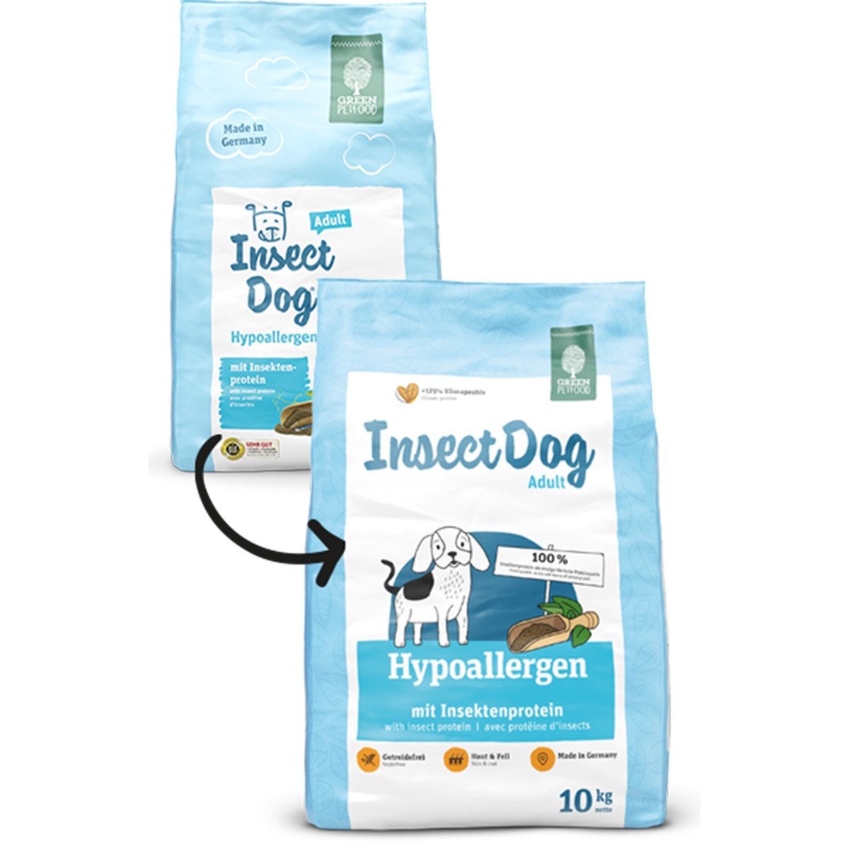 Green Petfood InsectDog hypoallergen 10kg von Green Petfood