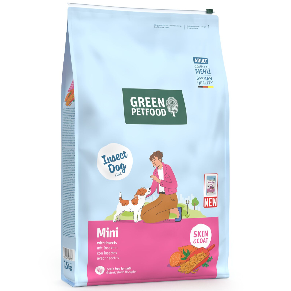 Green Petfood Mini mit Insekten - 7,5 kg Green Petfood Mini mit Insekten - 7,5 kg von Green Petfood