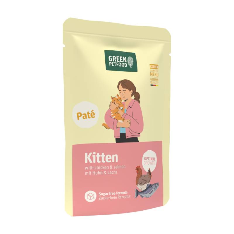 Green Petfood Paté Kitten 8 x 85 g - Huhn & Lachs Green Petfood Paté Kitten 8 x 85 g - Huhn & Lachs von Green Petfood