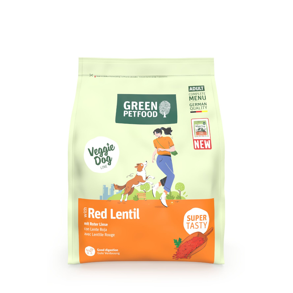 Green Petfood Veggie Dog mit Roter Linse - 900 g von Green Petfood