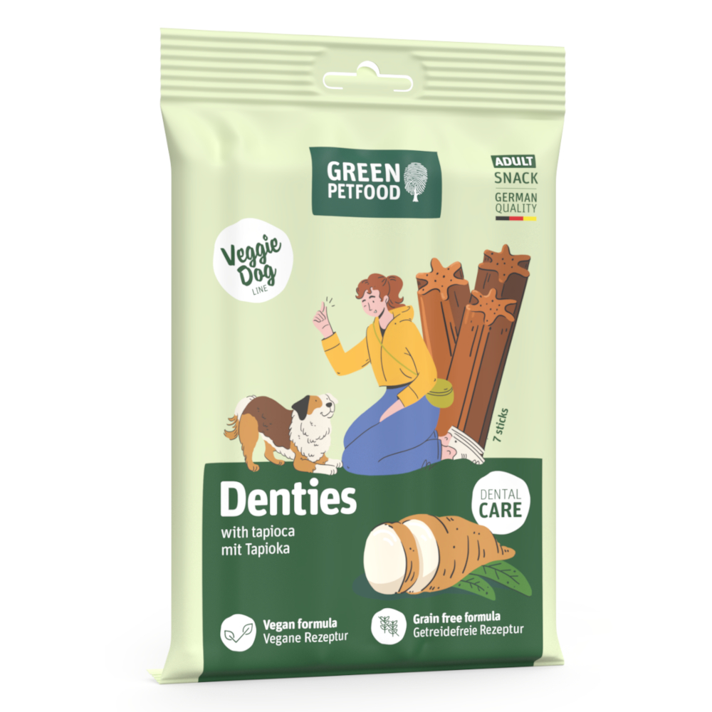 Green Petfood VeggieDog Denties - Sparpaket: 13 x 180 g Green Petfood VeggieDog Denties - Sparpaket: 13 x 180 g von Green Petfood