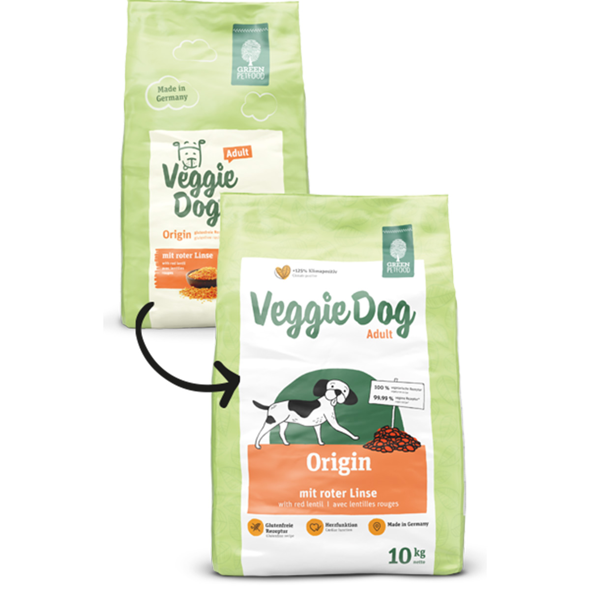 Green Petfood VeggieDog Origin 5x900g von Green Petfood