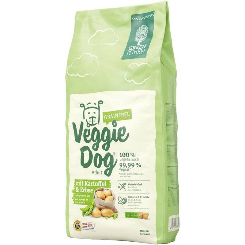Green Petfood VeggieDog grainfree Sparpaket 2 x 10 kg (4,40 € pro 1 kg) von Green Petfood