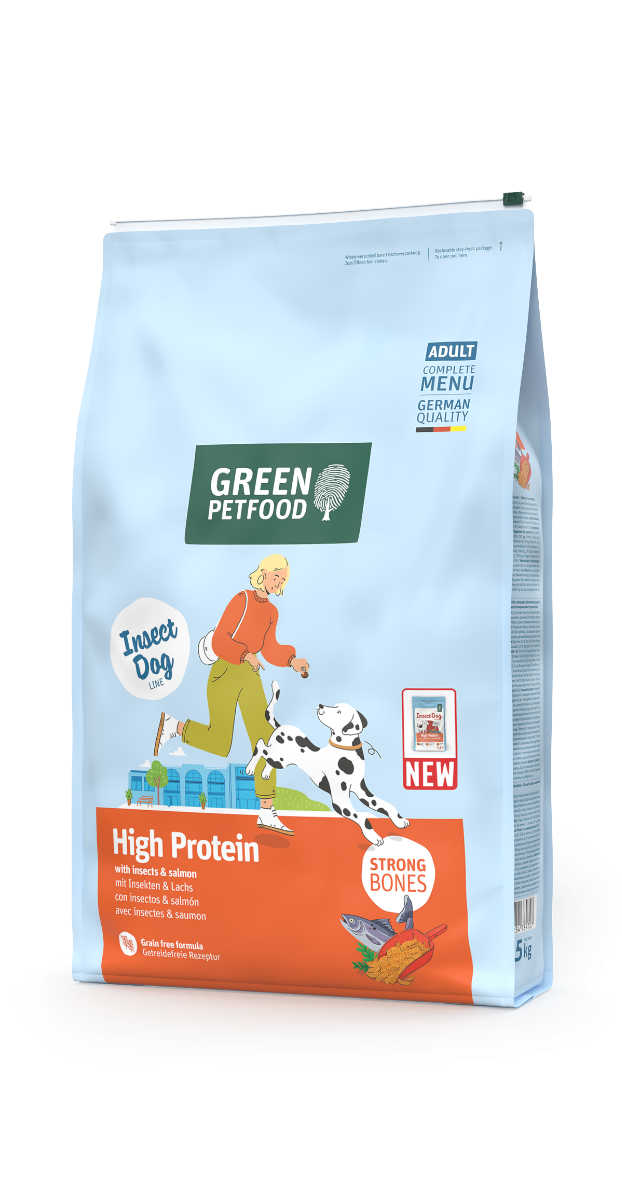 High Protein with Insects & Salmon 7,5kg von Green Petfood