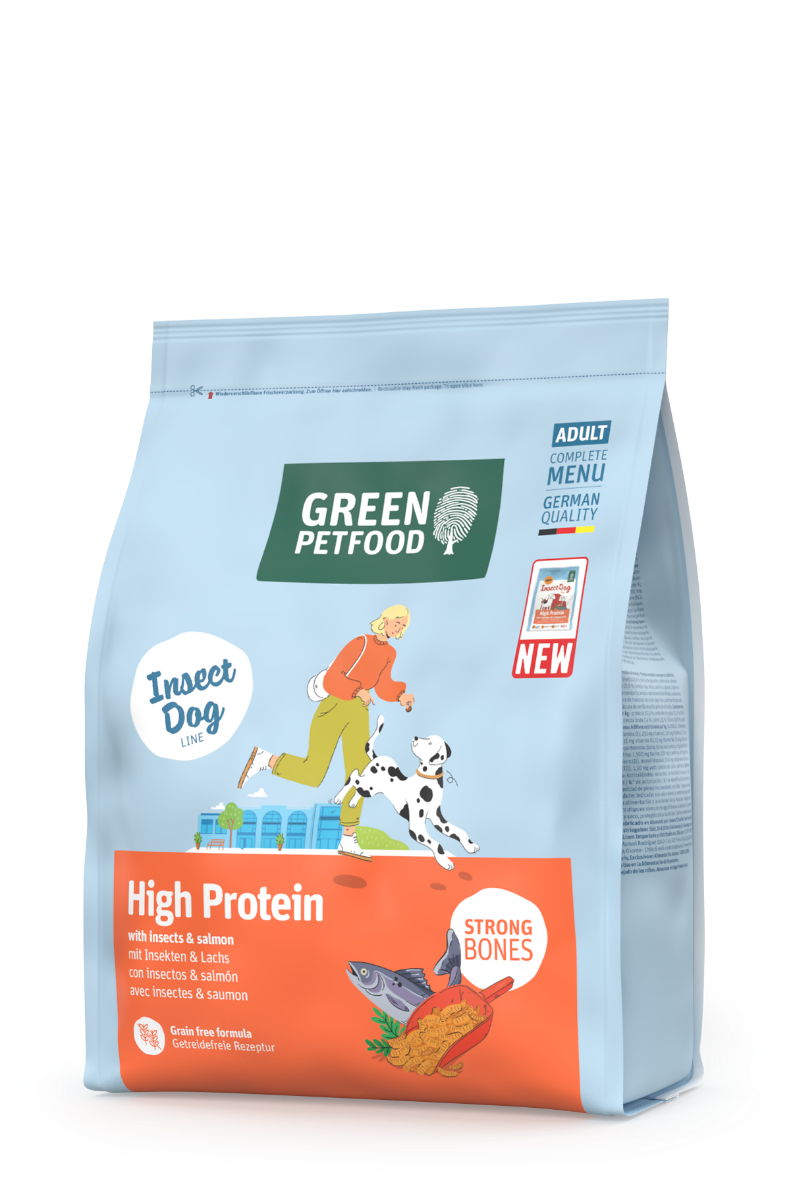 High Protein with Insects & Salmon 900g von Green Petfood